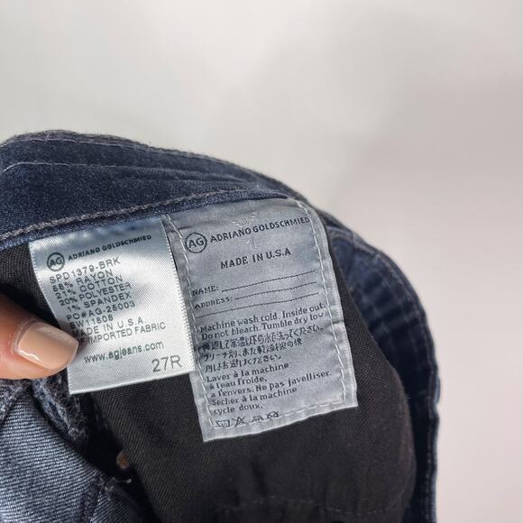 AG Adriano Goldschmied Womens 27 The Farrah High Rise Skinny Jeans Brooks Dark - Picture 8 of 9